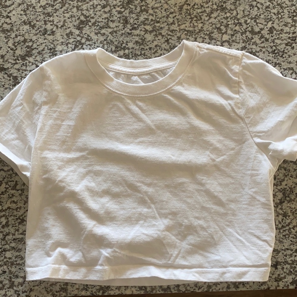 Cropped free people White T-shirt